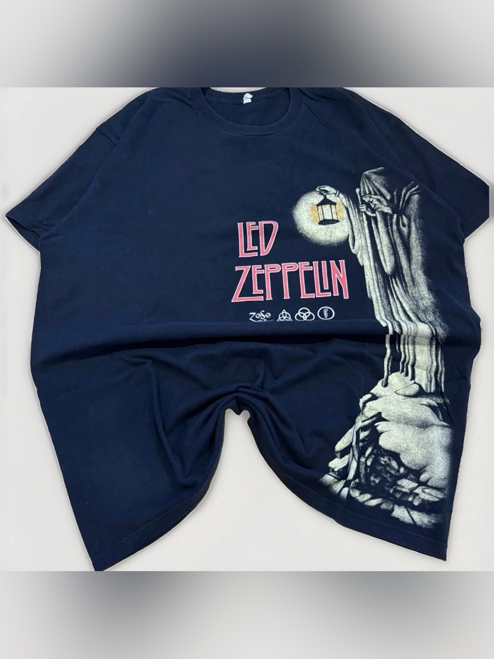 Led Zeppelin T-Shirt Size XL Stairway to Heaven Mythgam Graphic Tee Rock Rare